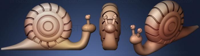 3D model Snail Without Slots (STL)